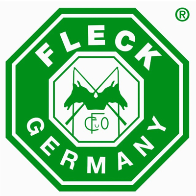 Fleck brand logo, link to Fleck products page