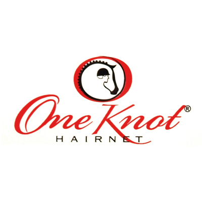 One Knot Hairnet brand logo, link to One Knot Hairnet products page