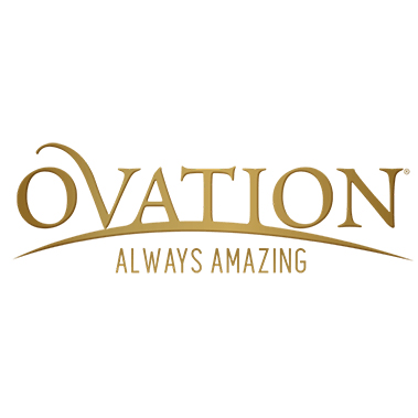 Ovation brand logo, link to Ovation products page
