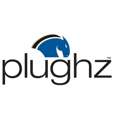 Plughz brand logo, link to Plughz products page
