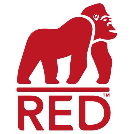 Red Gorilla brand logo, link to Red Gorilla products page