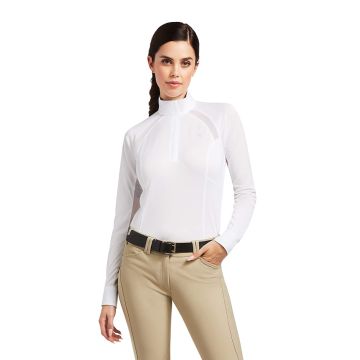 Ariat Ladies Sunstopper Pro - 1/4 Zip Long Sleeve Show Shirt - 2