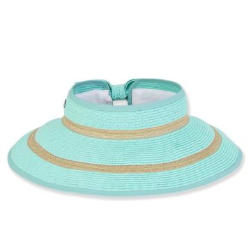 Paperbraid Rollup Visor with Bow
